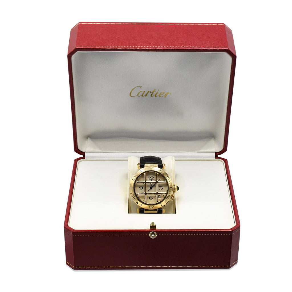 used Cartier Pasha 38mm Automatic Strap Watch Ref 1990 - 18ct Yellow Gold