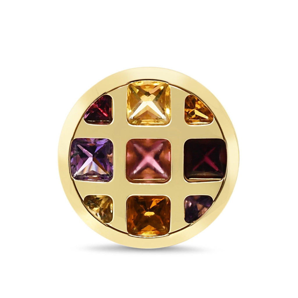 used Cartier Pasha Multi Gem Set Circular Ring - 18ct Yellow Gold