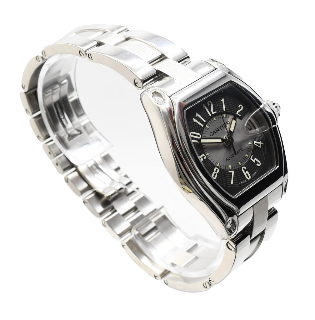 used Cartier Roadster Steel 37mm Bracelet Watch - Ref W62001V3