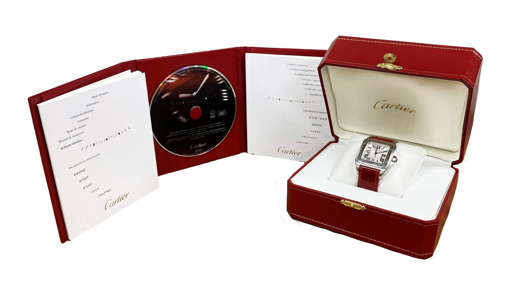 used Cartier Santos 100 33mm Steel Watch - Ref: W20106X8