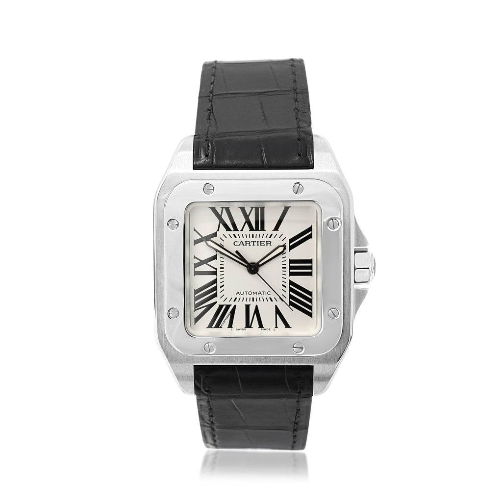 used Cartier Santos 100 XL 38mm Automatic Watch Ref 2656 - Stainless Steel