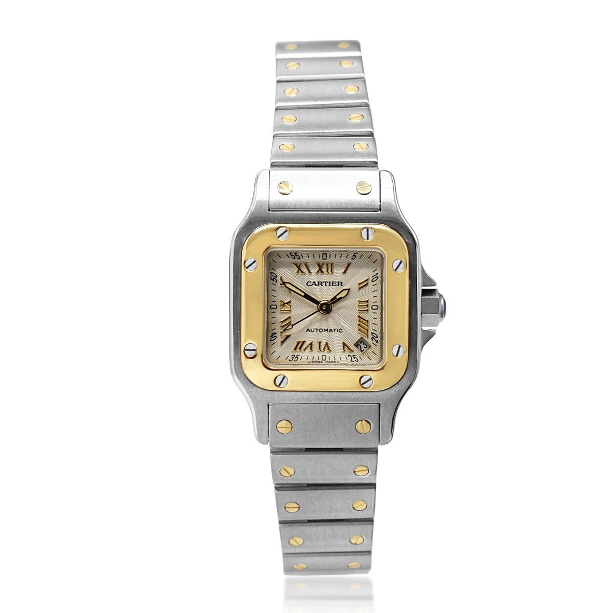 Pre-Owned Cartier Santos Steel & Yellow Gold - Ref 2423 I S&R