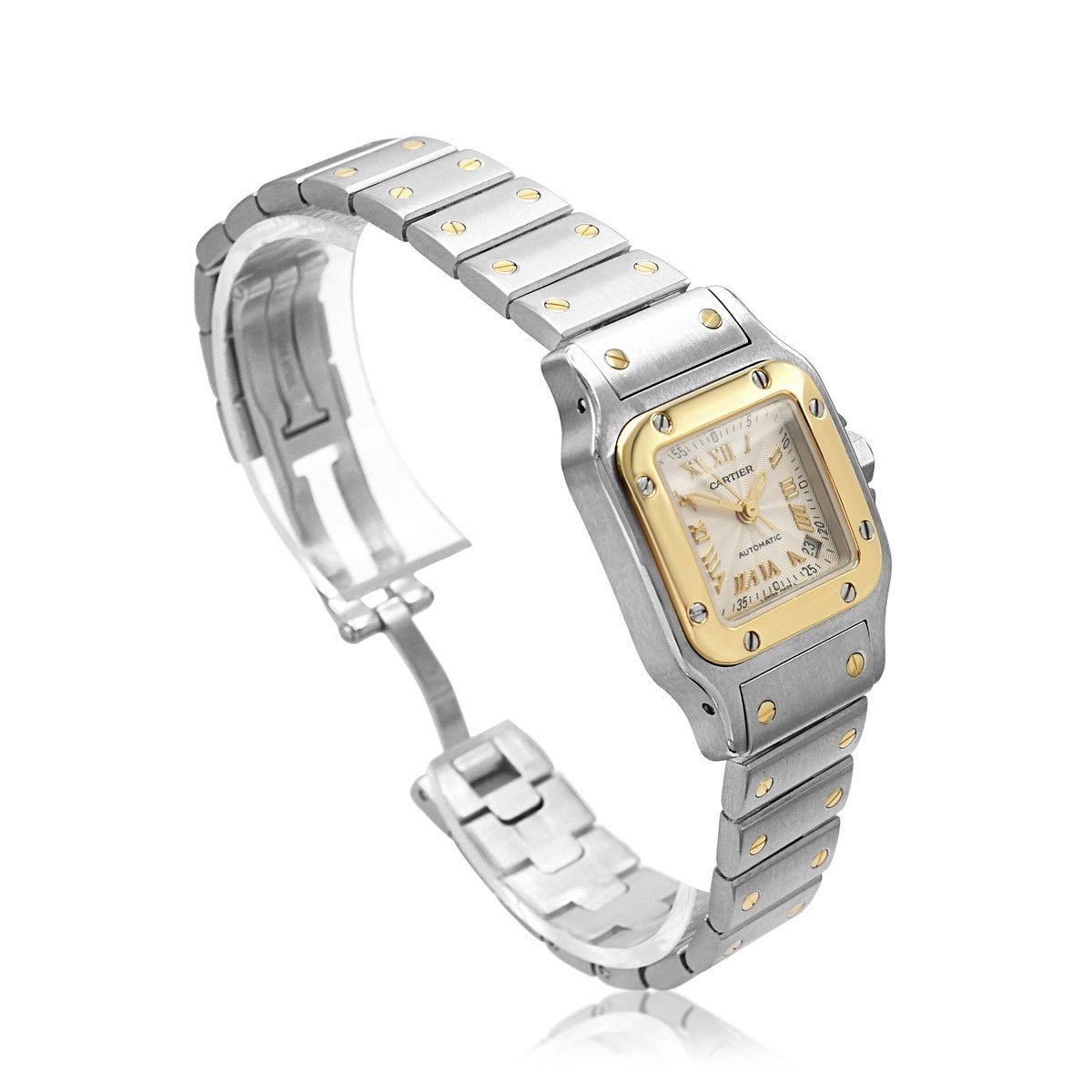 Pre-Owned Cartier Santos Steel & Yellow Gold - Ref 2423 I S&R