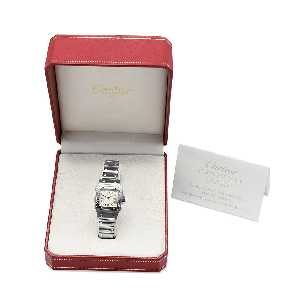 used Cartier Santos 24mm Quartz Watch - Stainless Steel