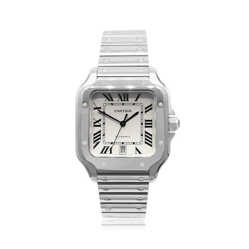 used Cartier Santos 39mm Large Model Automatic Steel Watch