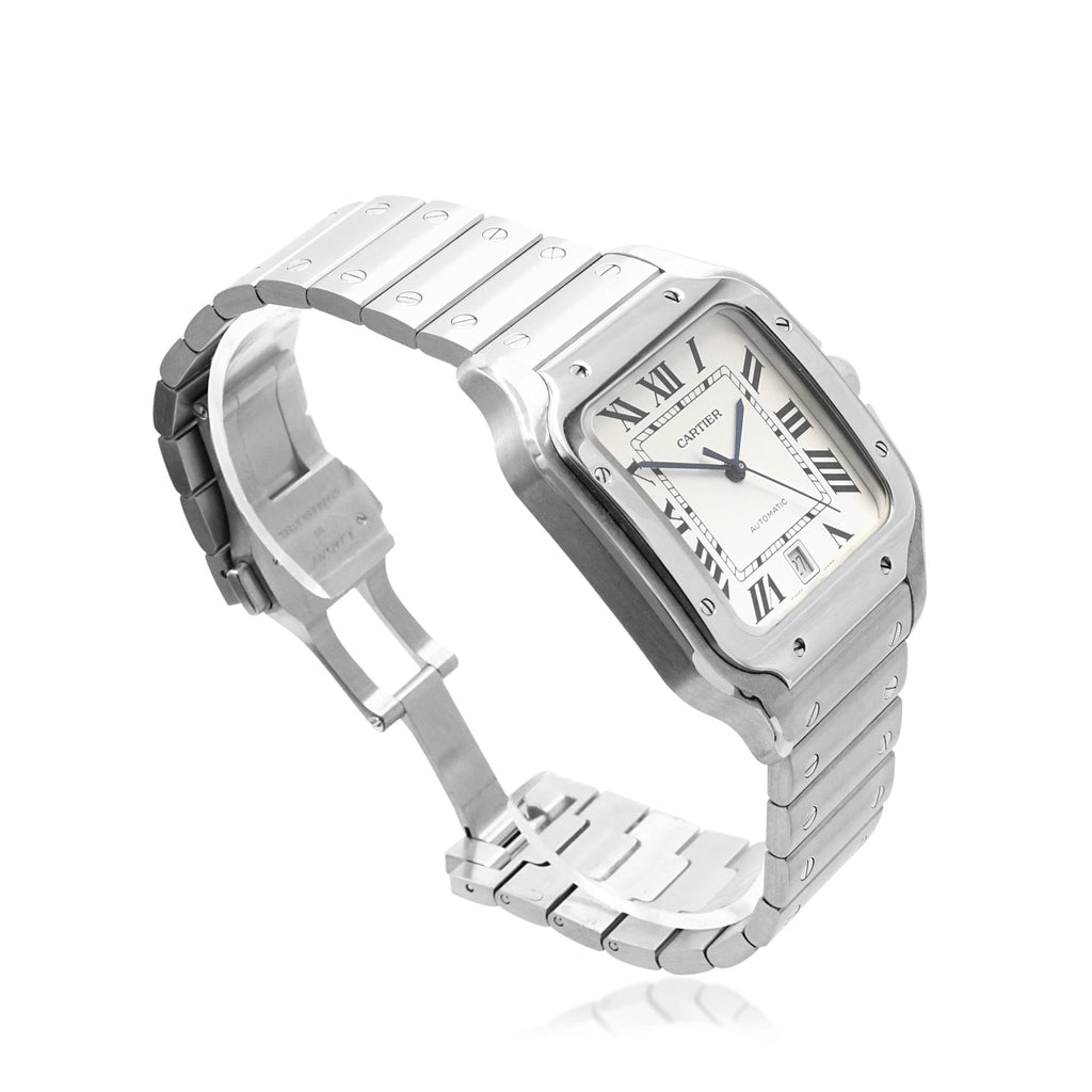 used Cartier Santos 39mm Large Model Automatic Steel Watch