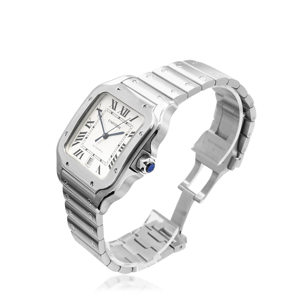 used Cartier Santos 39mm Large Model Automatic Steel Watch