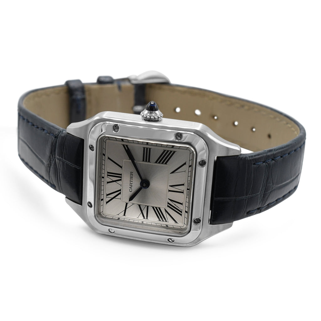 used Cartier Santos - Dumont Small Model, Quartz Steel Watch Ref WSSA0023