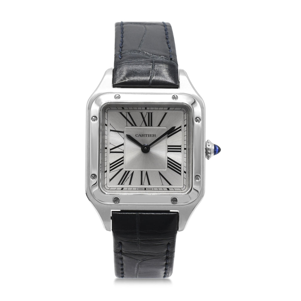 used Cartier Santos - Dumont Small Model, Quartz Steel Watch Ref WSSA0023