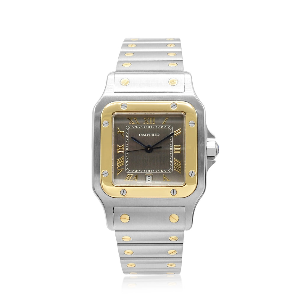 used Cartier Santos Galbée Quartz Watch Steel & Yellow Gold - Ref 1566