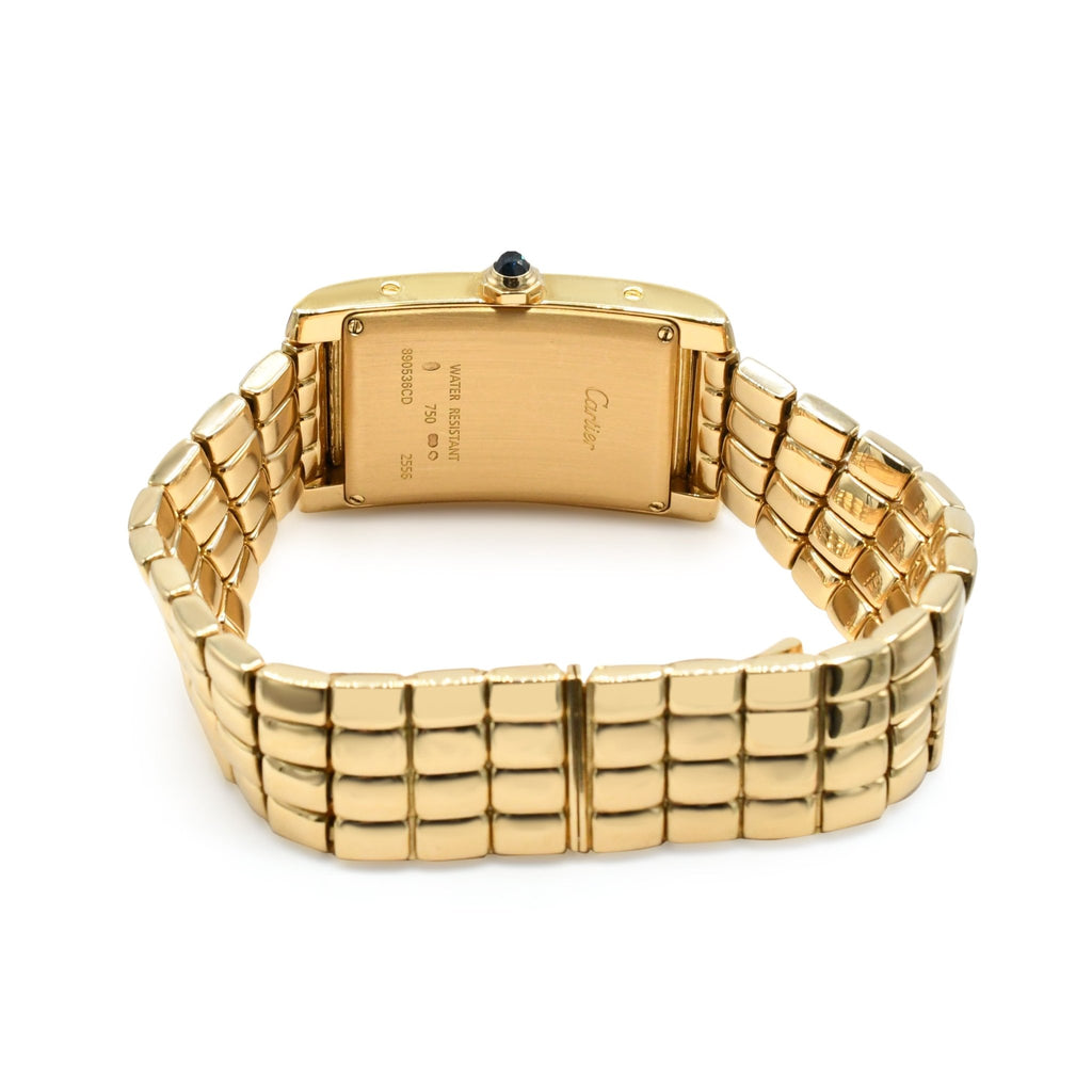 used Cartier Tank Americaine Watch - 18ct Yellow Gold - Model: 2556