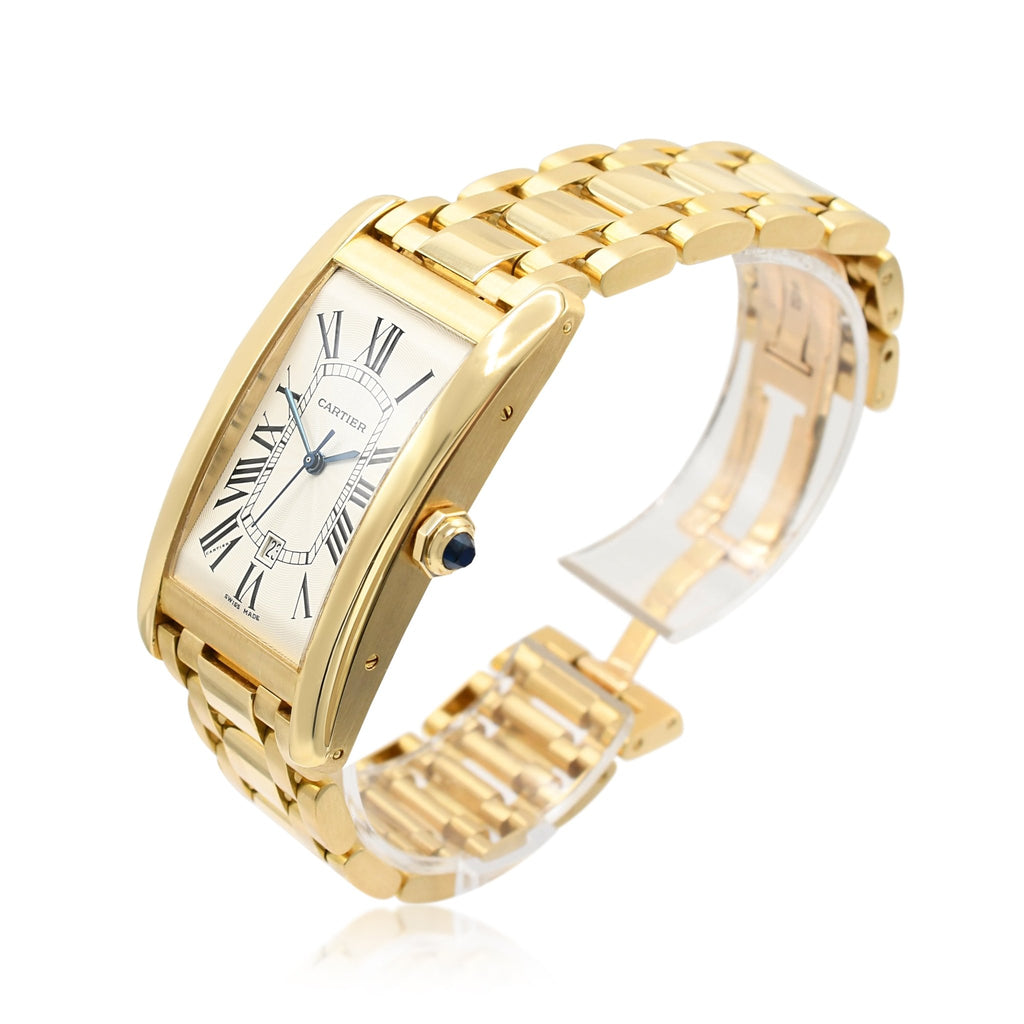 used Cartier Tank Américaine XL Ref 2329 Automatic Watch - 18ct Yellow Gold