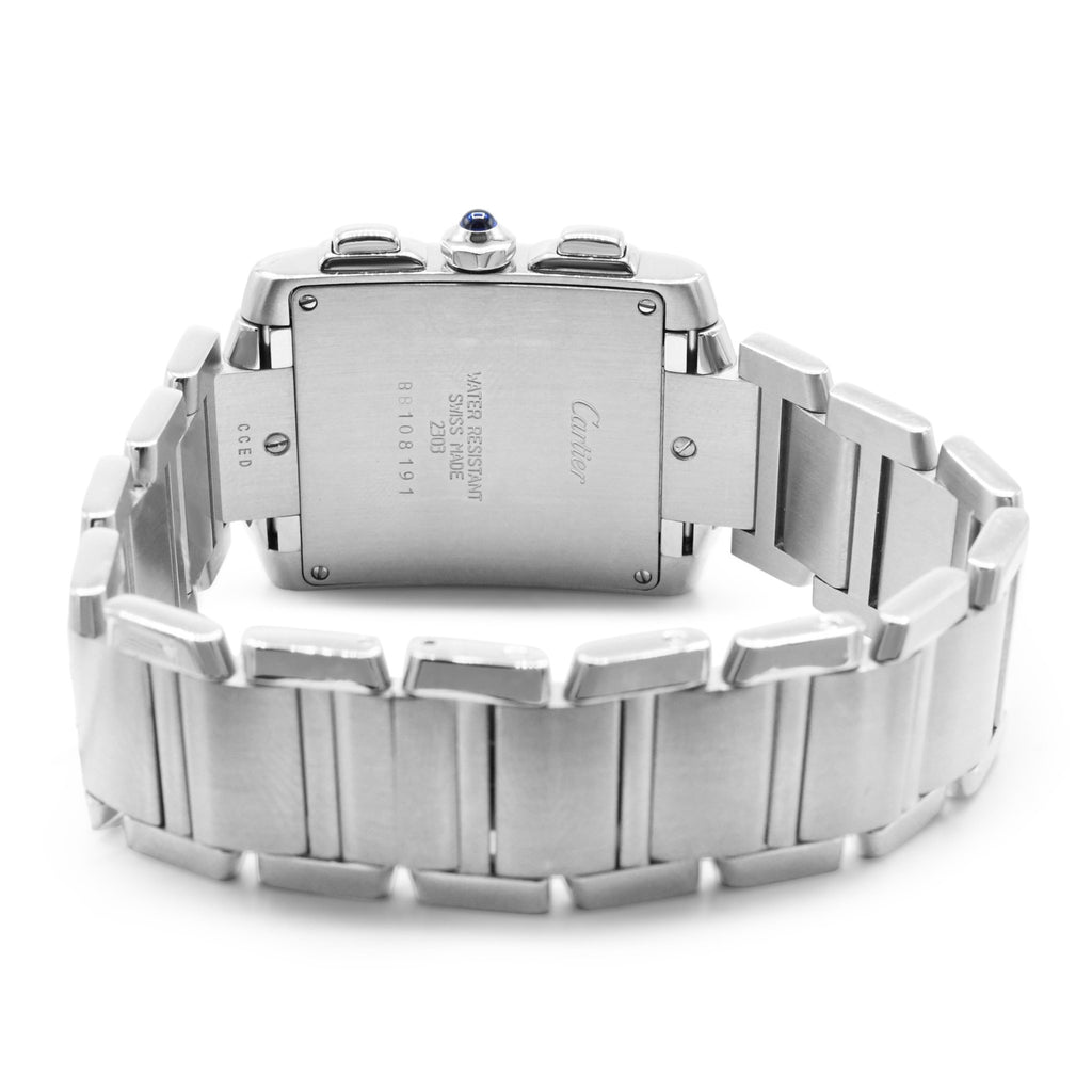 used Cartier Tank Chronoflex 36 x 28mm Steel Quartz Watch