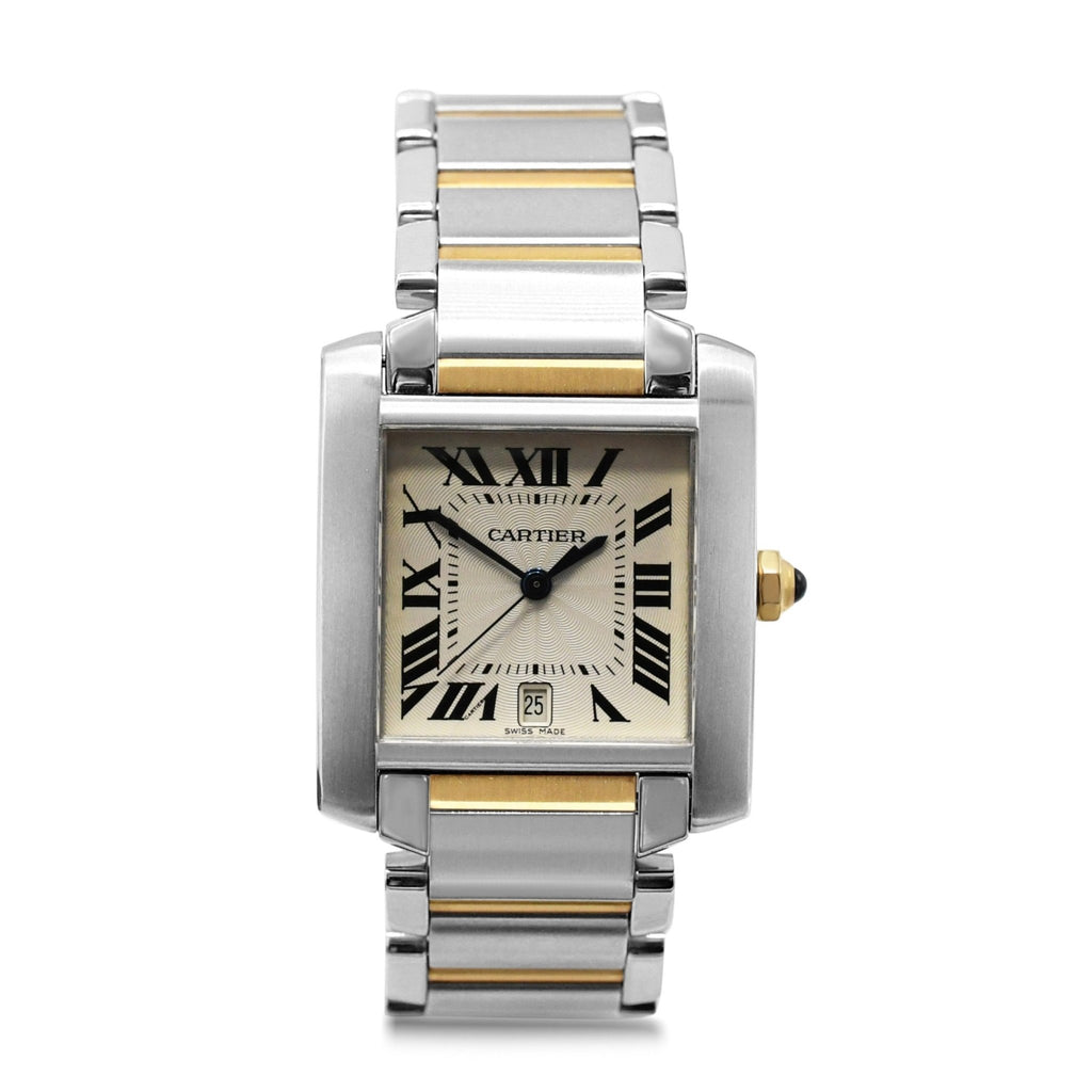 used Cartier Tank Francaise Automatic Date Watch - Steel & 18ct Yellow Gold