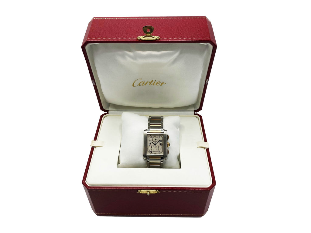 used Cartier Tank Française Chronograph Quartz Watch - Ref W51004Q4