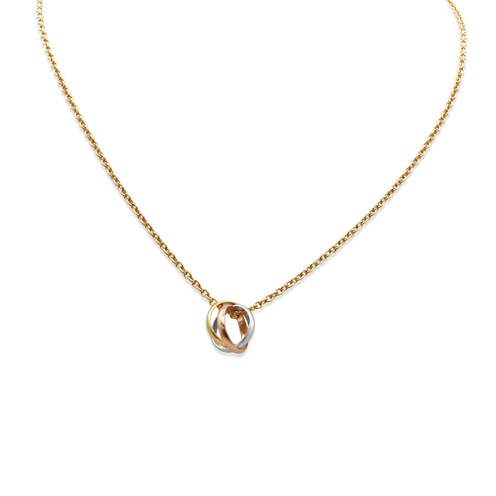 used Cartier Trinity Pendant Necklace - 18ct Three Colour Gold