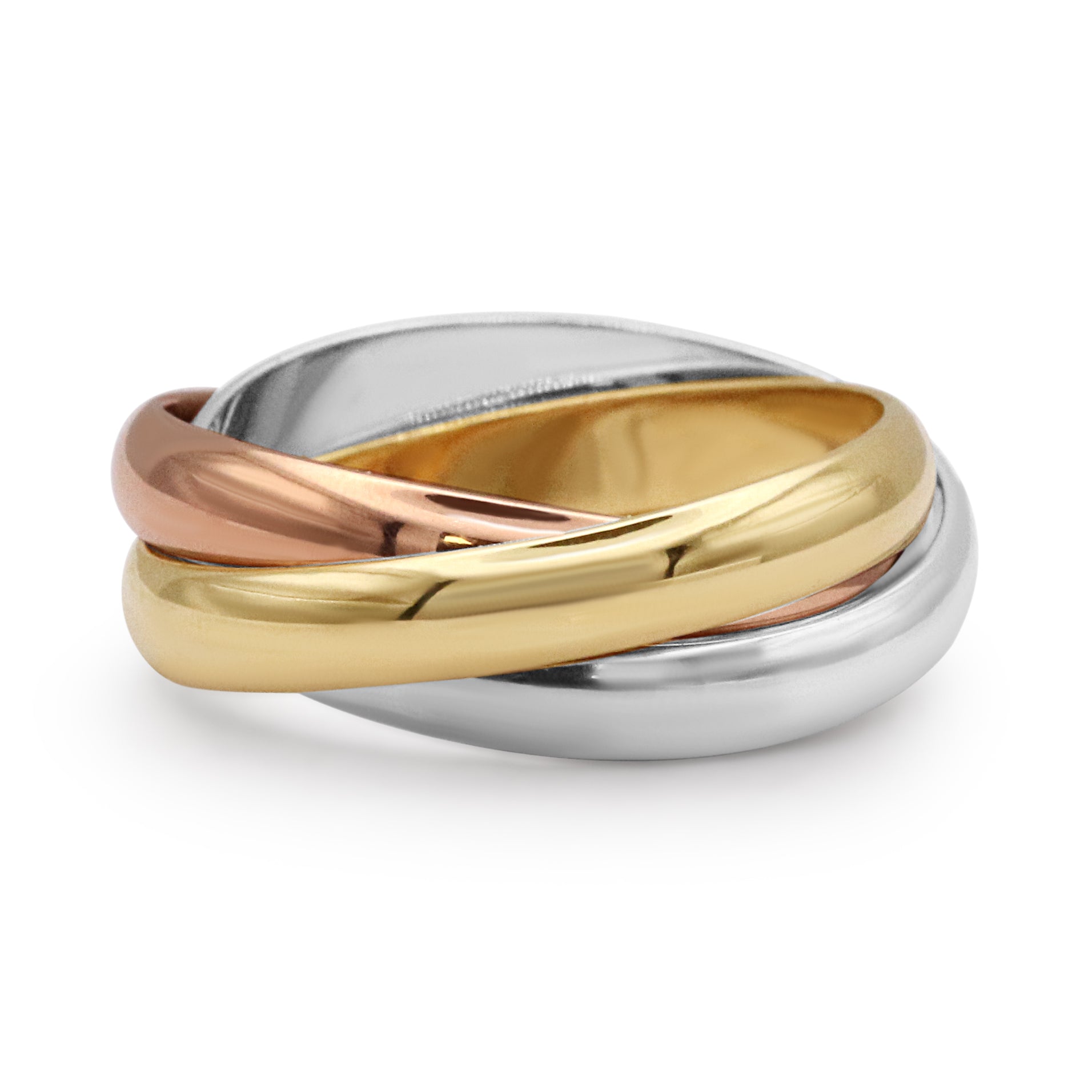 Tri Color Cartier Trio Ring Gold Ring Cartier Tri Color Pre-Owned