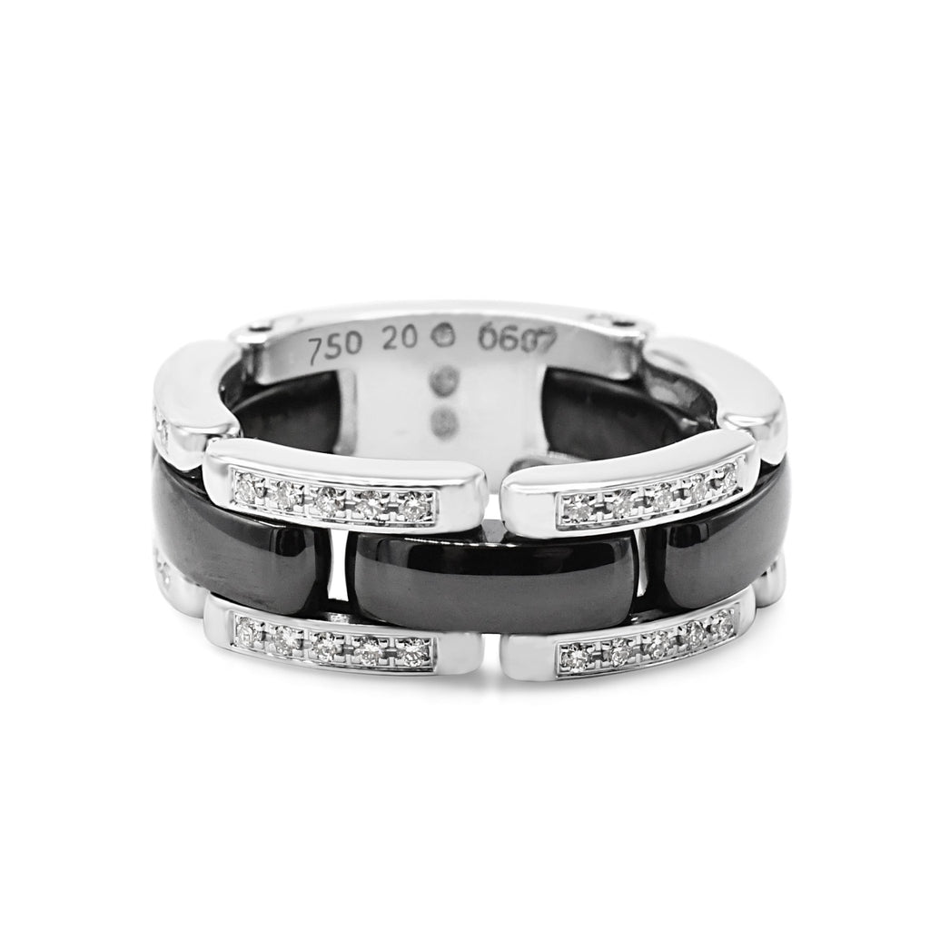 Chanel Set Rounds Pre-Owned Chanel Diamond Set Ultra Ring Size 51 I S&R