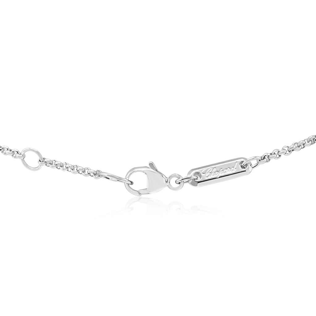 used Chopard Diamond Happy Hearts Flowers Necklace - 18ct White Gold