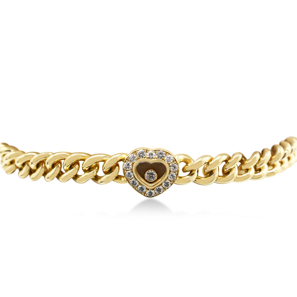 used Chopard Happy Diamond Heart Bracelet - 18ct Yellow Gold