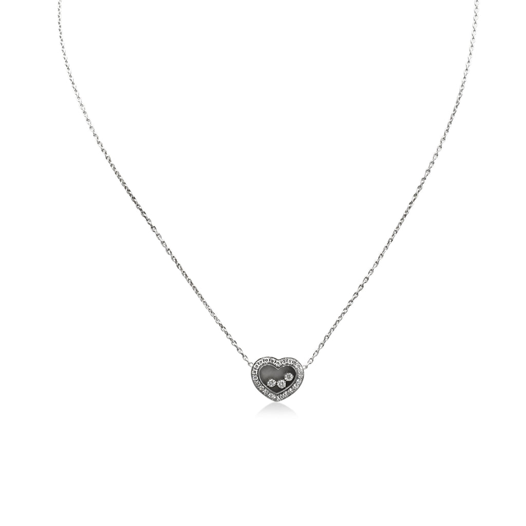 used Chopard Happy Diamonds Icons Heart Pendant Necklace - 18ct White Gold