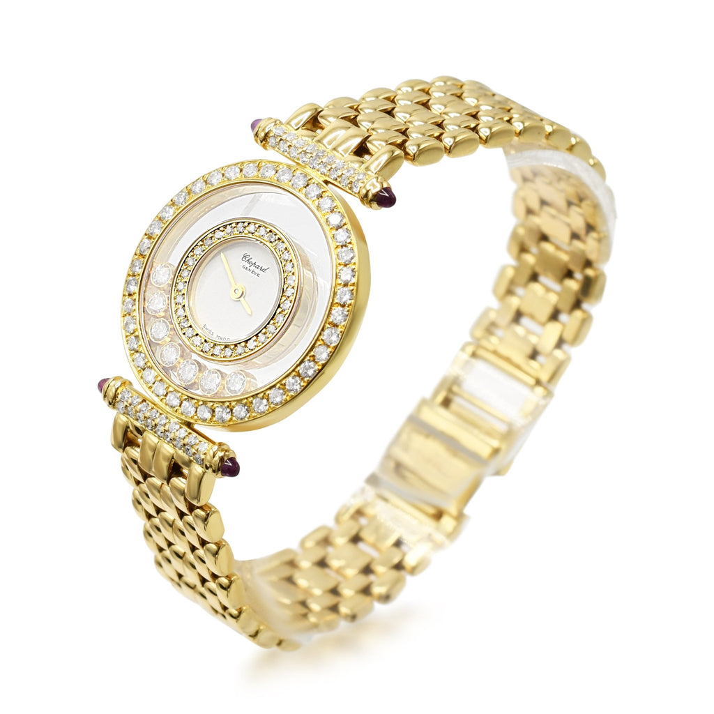 used Chopard Happy Diamonds Ladies Watch Ref 4118 - 18ct Yellow Gold