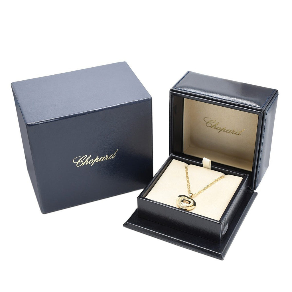 used Chopard Happy Spirit Diamond Heart Pendant Necklace - 18ct Yellow Gold