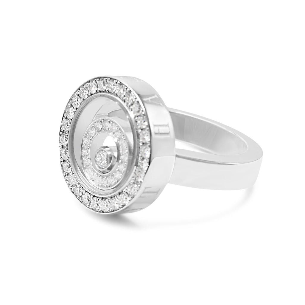 used Chopard Happy Spirit Diamond Ring Ref 825422 - 18ct White Gold