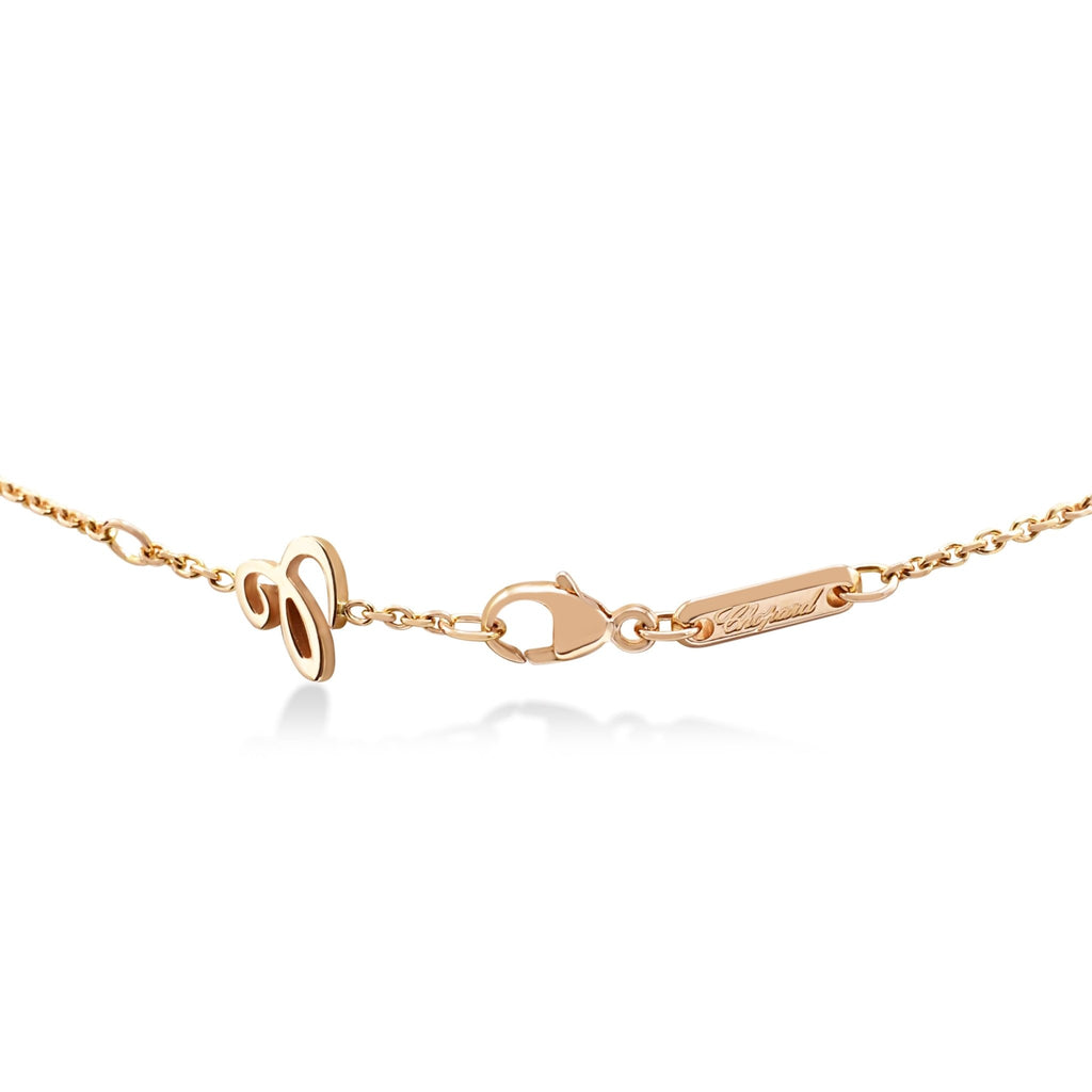 used Chopard Ice Cube Necklace Half Set - 18ct Rose Gold