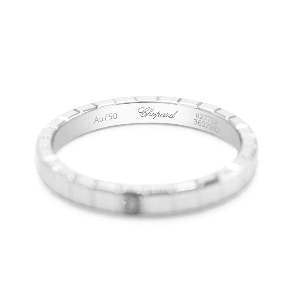 used Chopard Icecube Ring, 1 Diamond - 18ct White Gold Ref 827702 - 1229