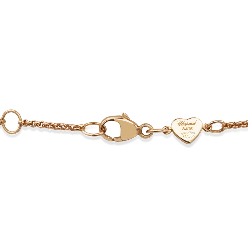 used Chopard My Happy Hearts Carnelian Bracelet - 18ct Rose Gold