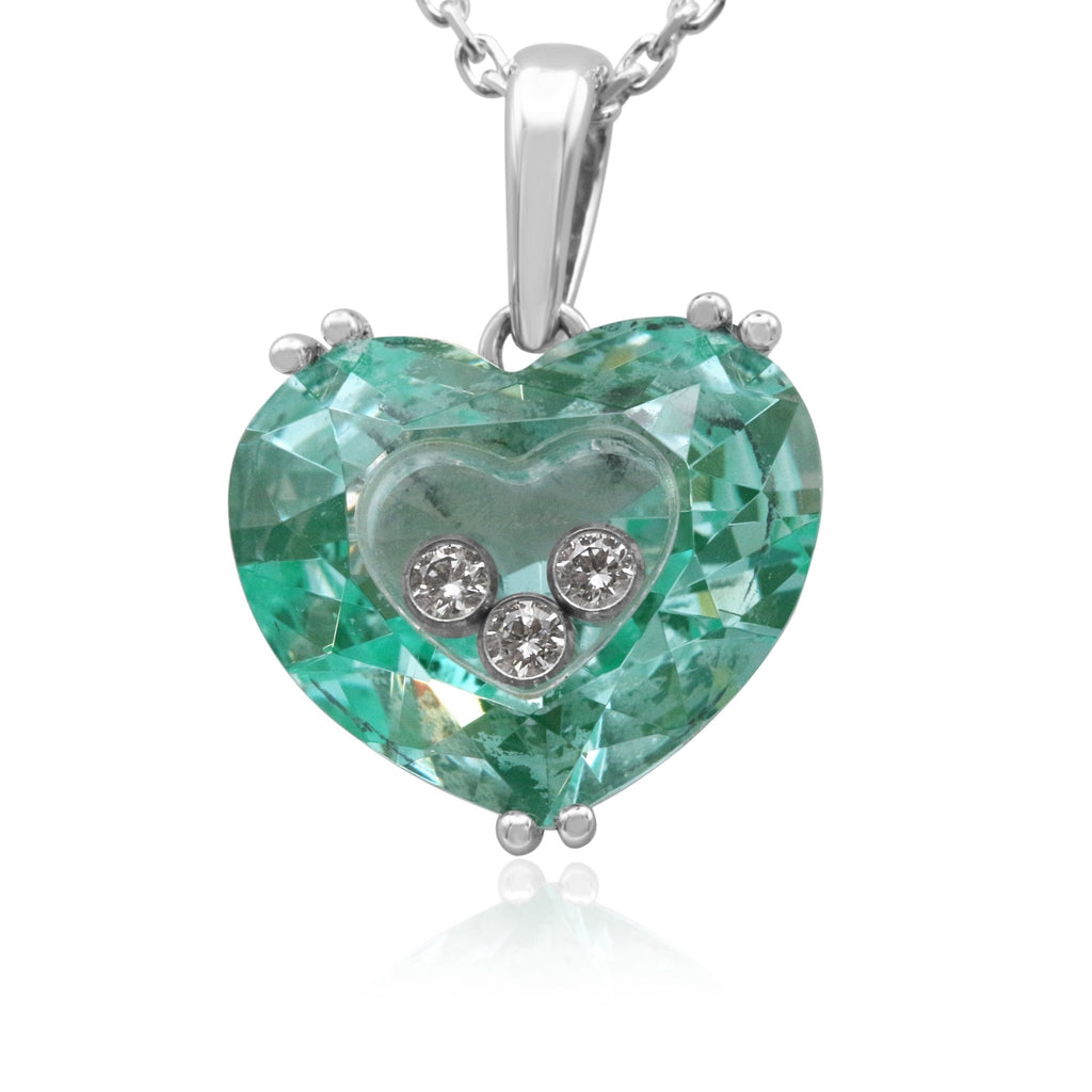 used Chopard So Happy Heart Pendant Necklace - 18ct White Gold