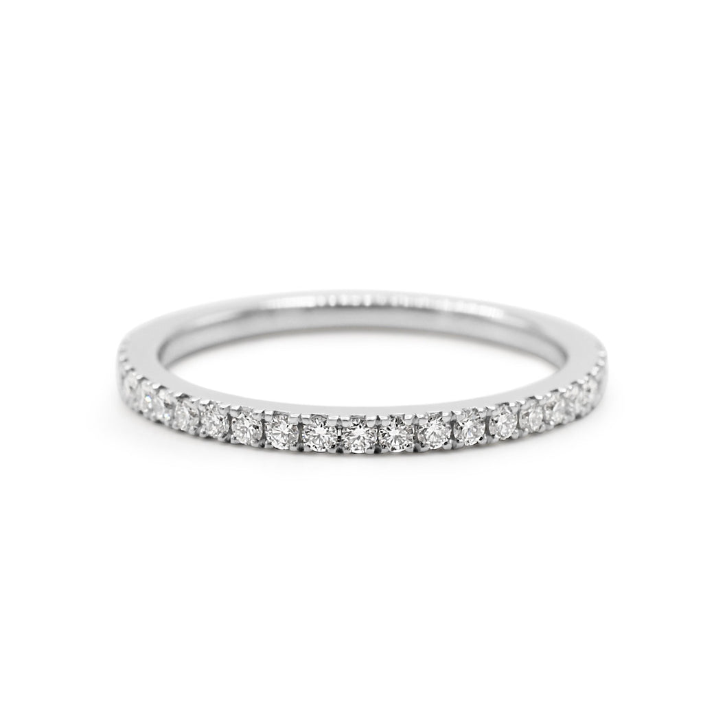 used De Beers Classic Diamond Half Eternity Ring - Platinum