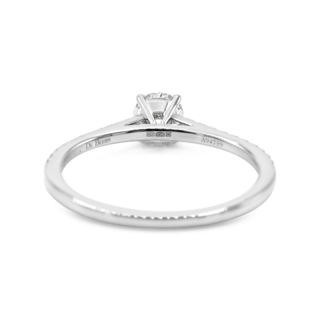 used De Beers Diamond Solitaire Brilliant Diamond Ring - Platinum