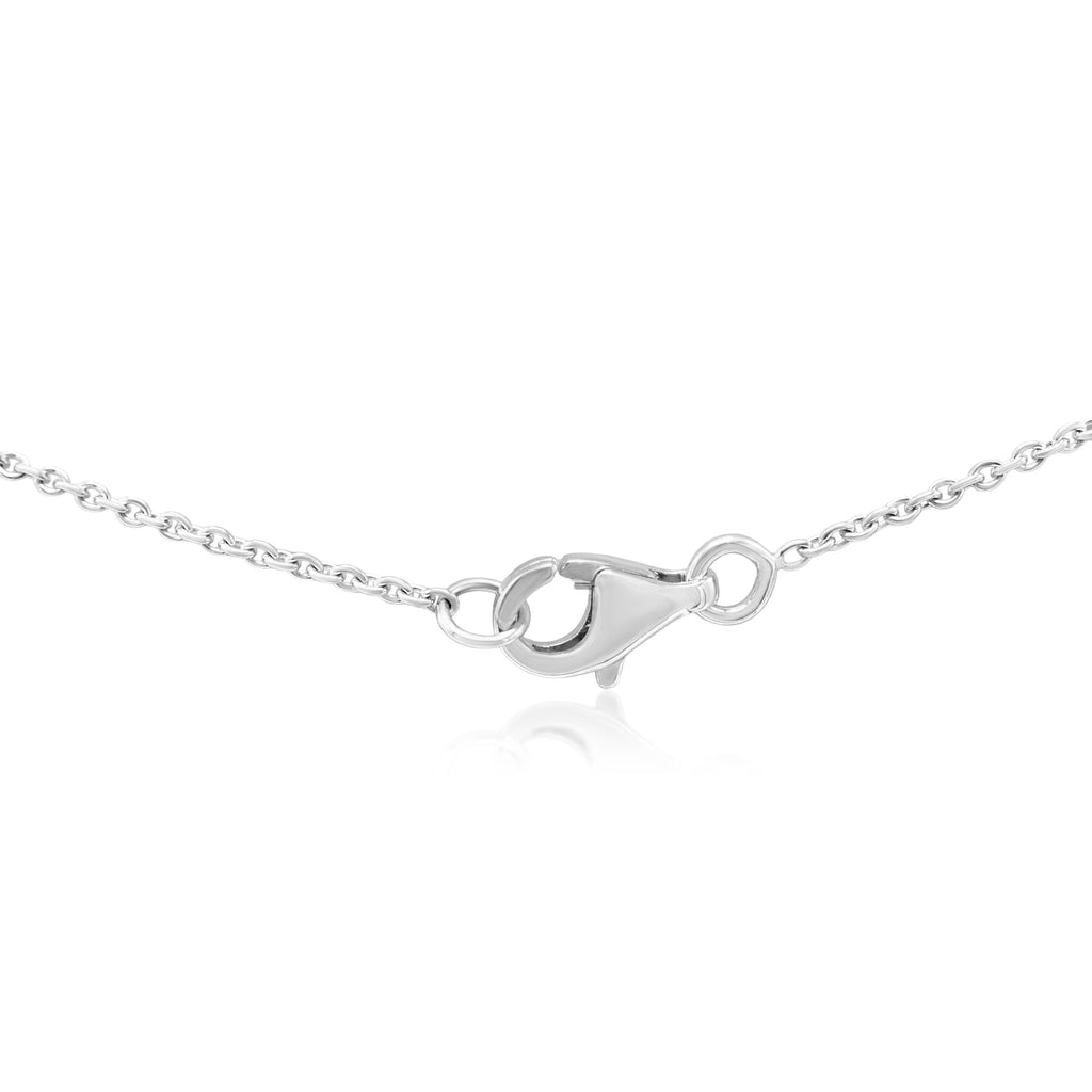 used De Beers Enchanted Lotus Diamond Pendant Necklace - 18ct White Gold