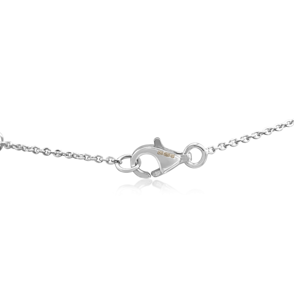 used De Beers Enchanted Lotus Diamond Pendant Necklace - 18ct White Gold