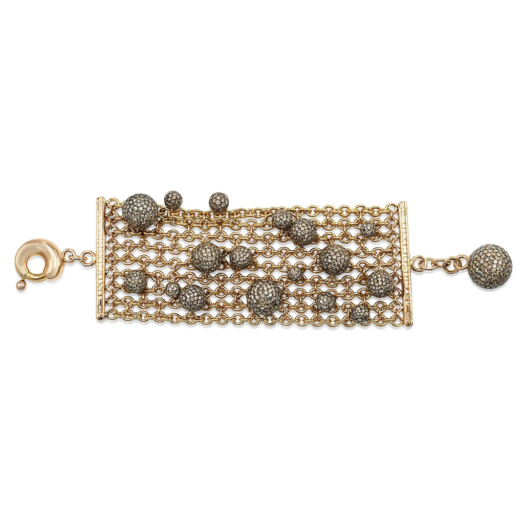 used De Grisogono Diamond Boule Bracelet - 18ct Yellow Gold