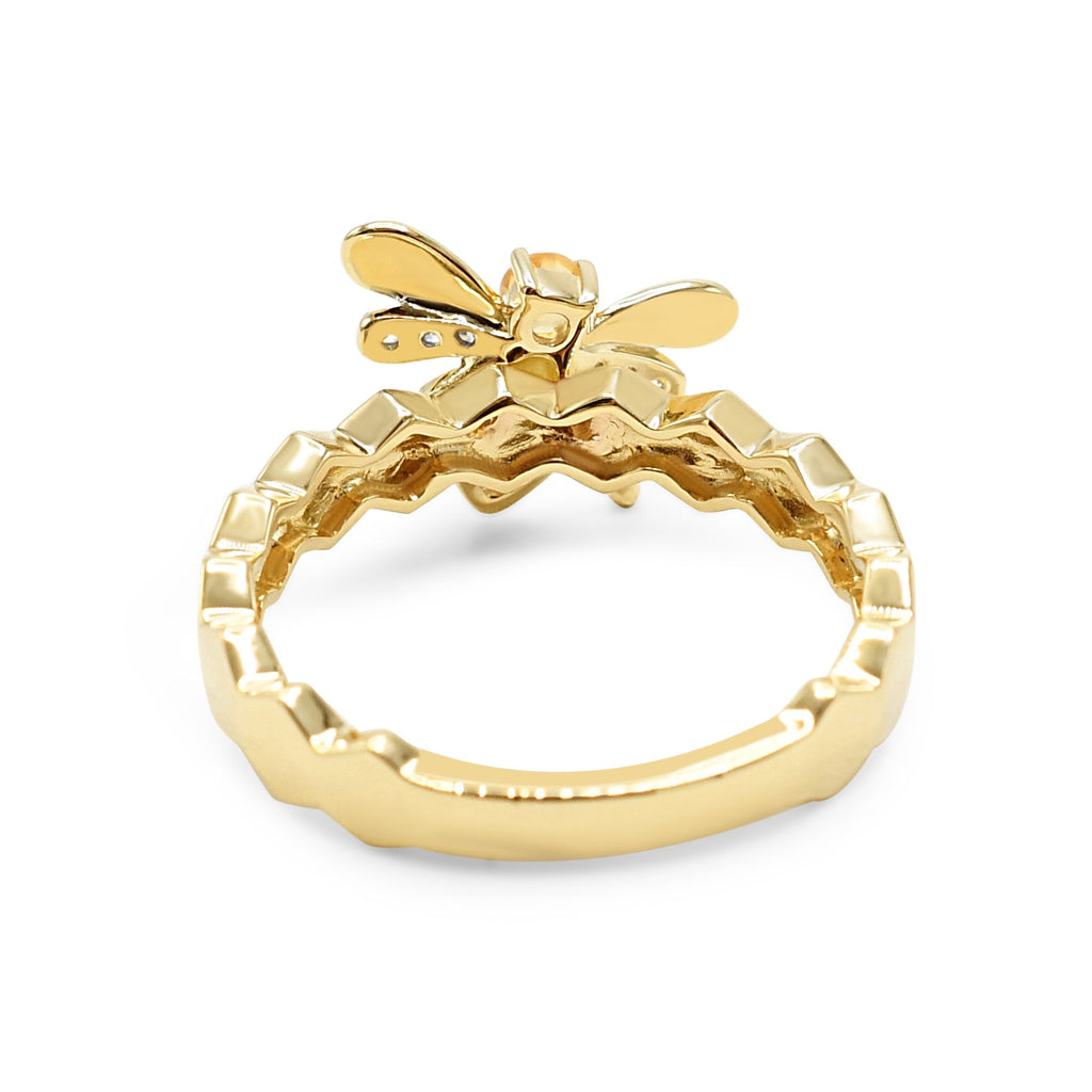 used Diamond & Citrine Queen Bee Design Ring