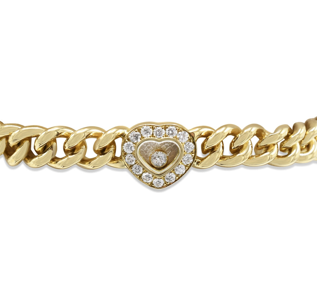 used Diamond Happy Diamond Hearts Bracelet - 18ct Yellow Gold