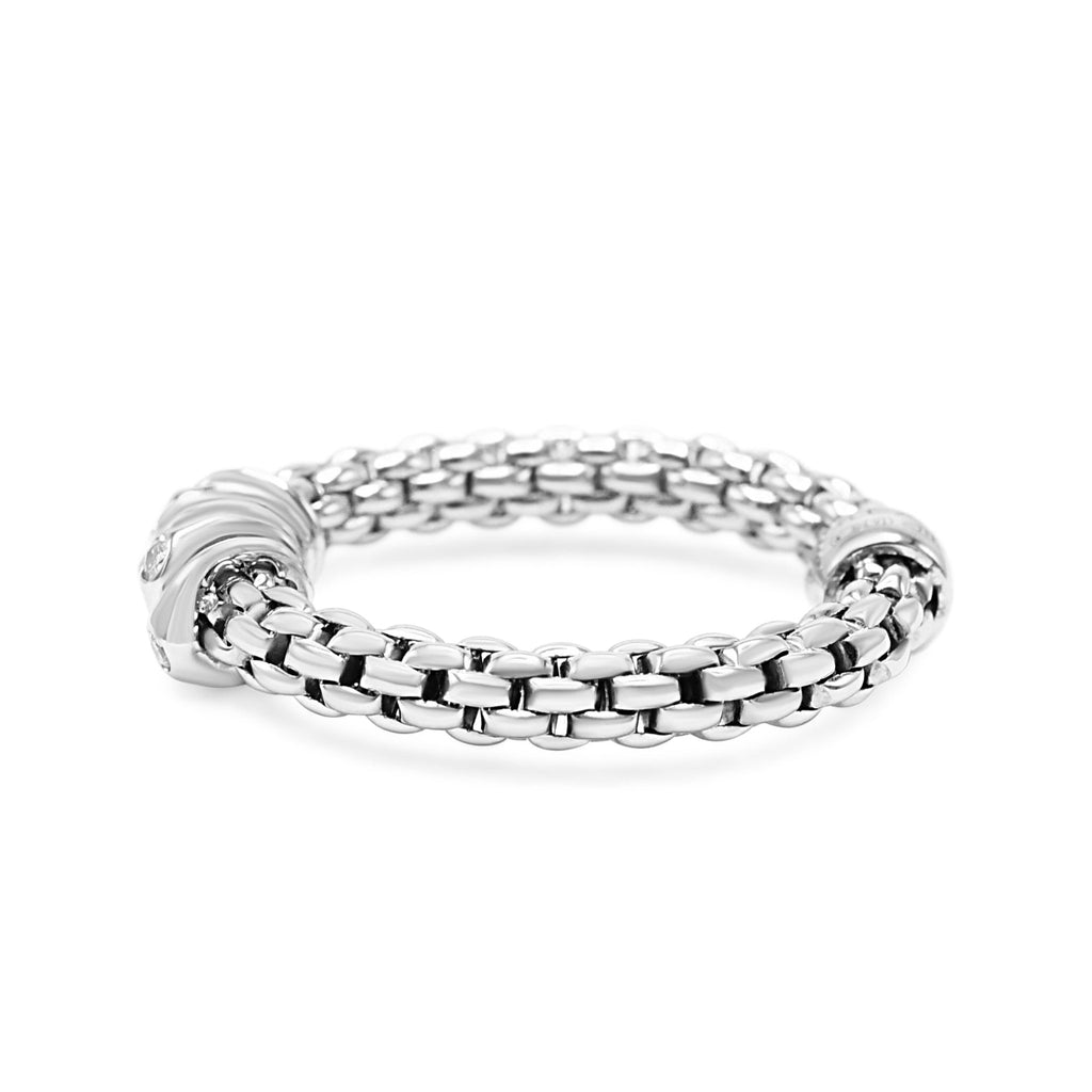 used Fope Flex'it, Diamond Set 5 Rondelle Ring