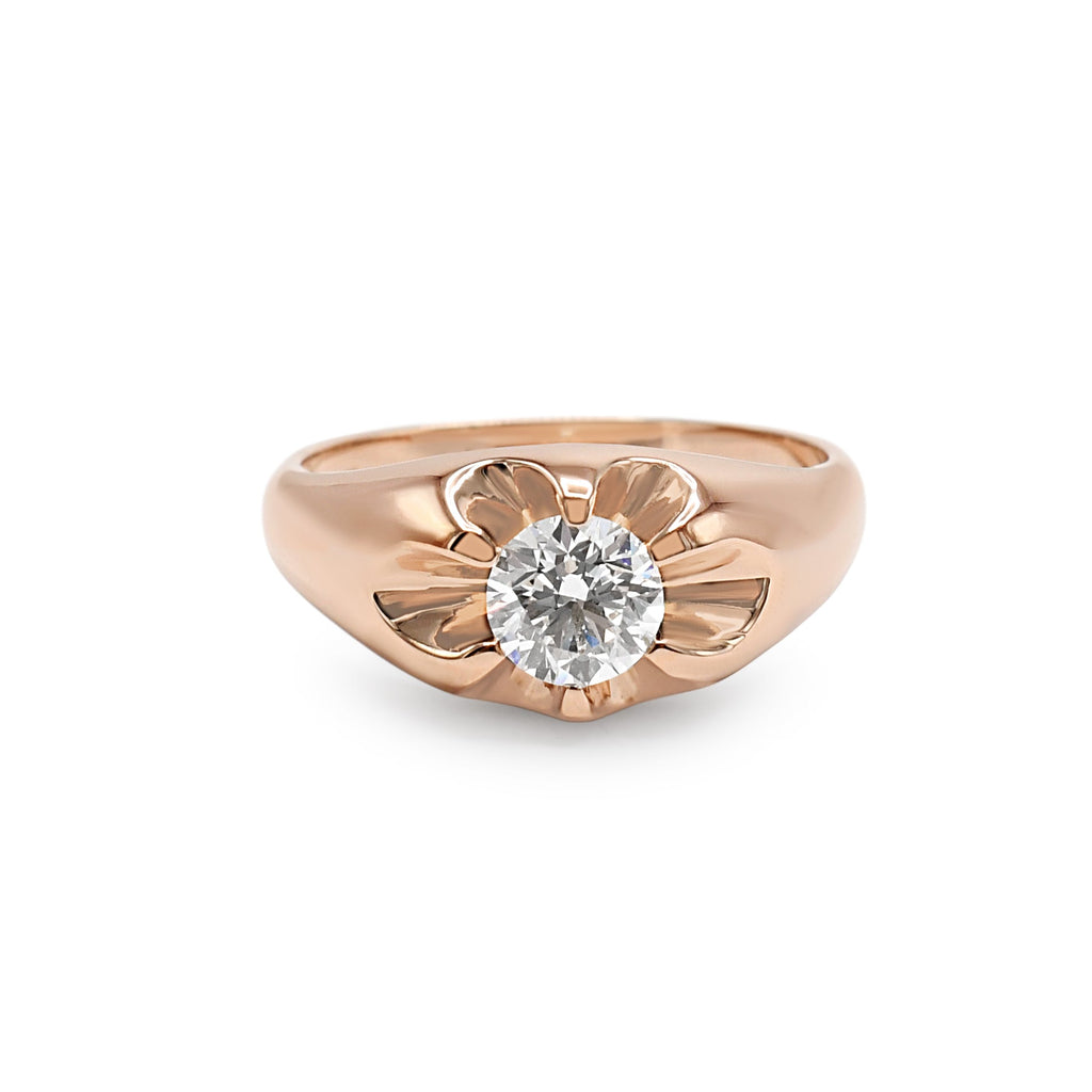 used GIA Certificated Solitaire Brilliant Cut Diamond Ring