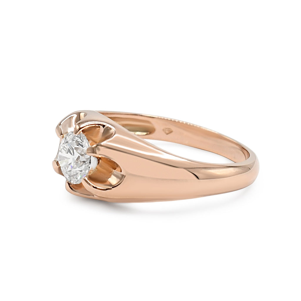 used GIA Certificated Solitaire Brilliant Cut Diamond Ring