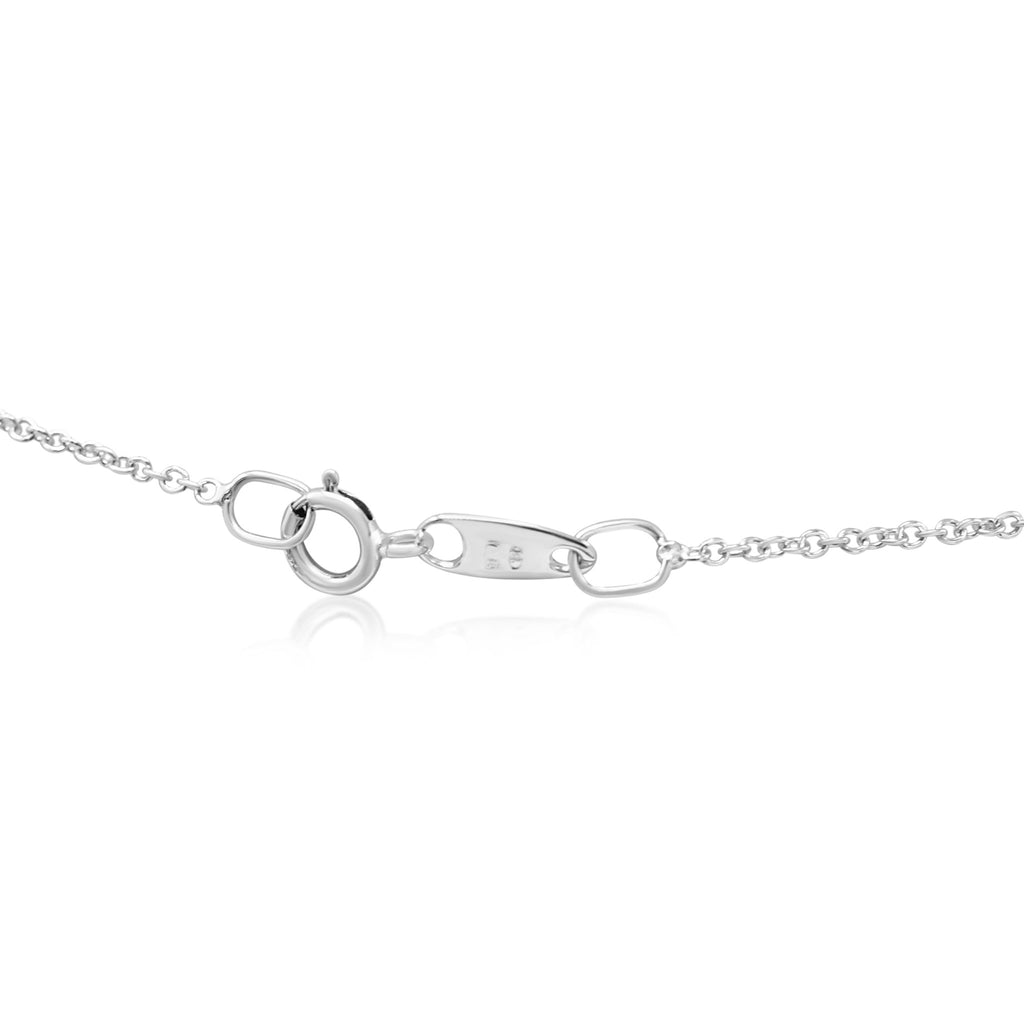used Halo Set Round Brilliant Cut Diamond Pendant On Necklace