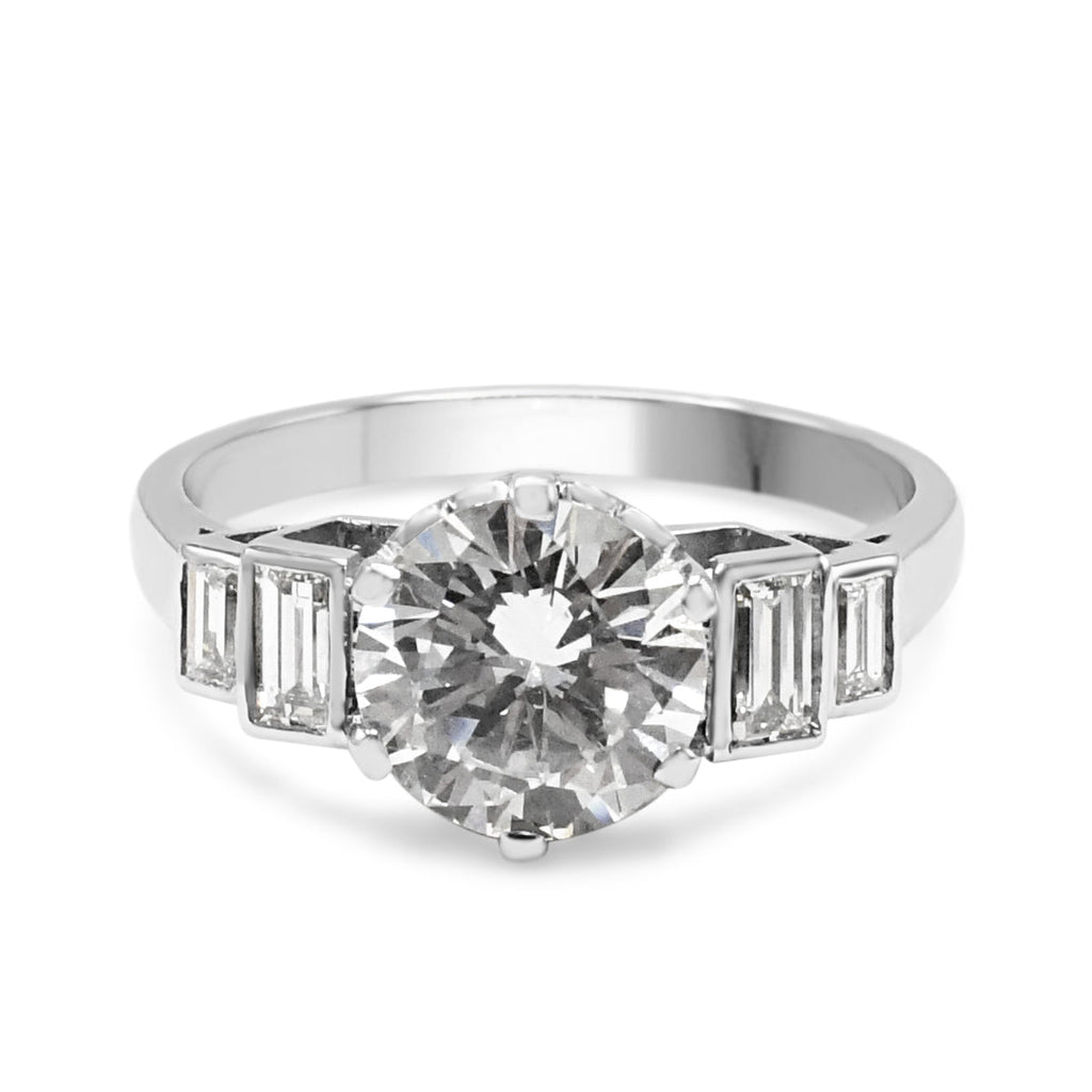 used Handmade GCS Certificated Diamond Solitaire Ring