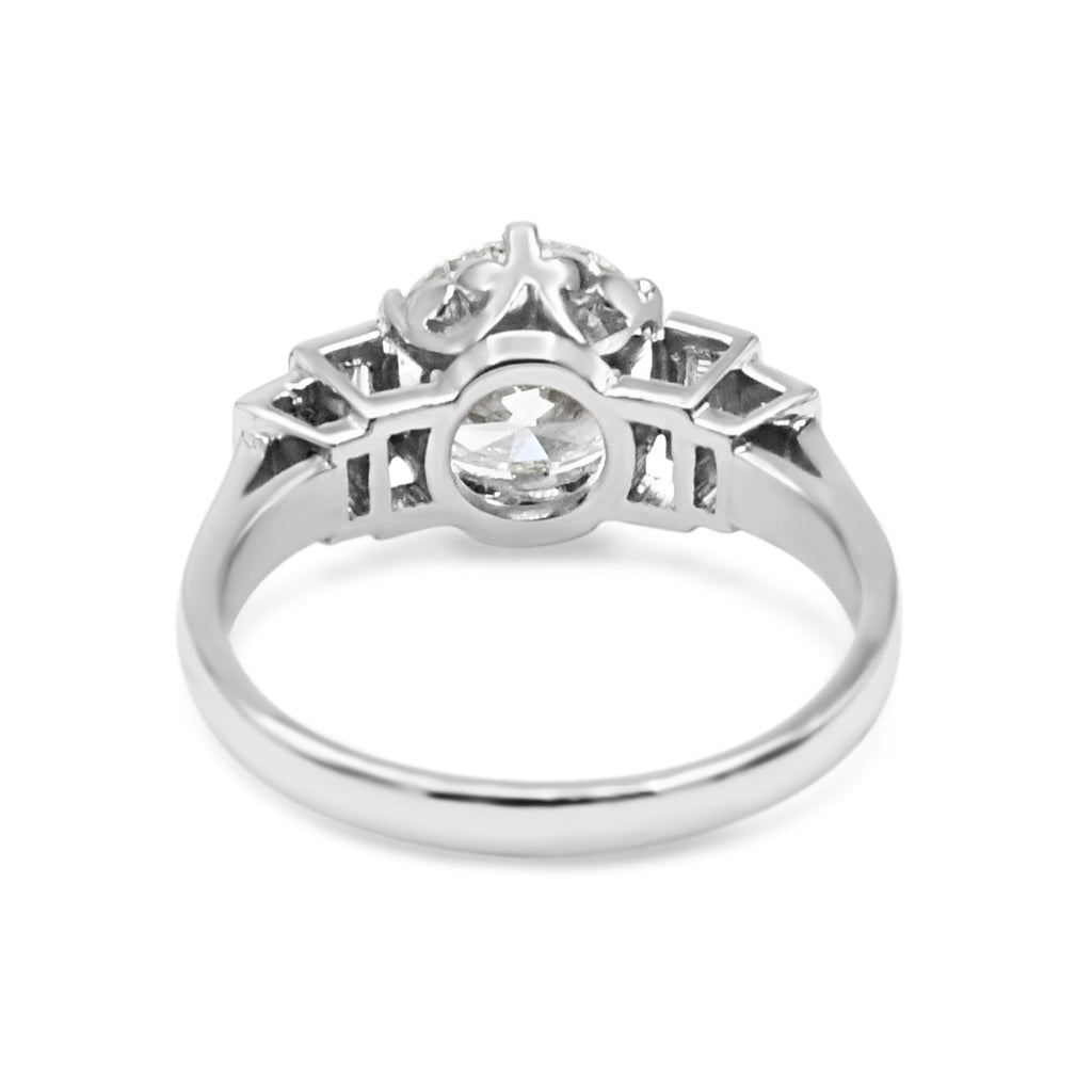 used Handmade GCS Certificated Diamond Solitaire Ring