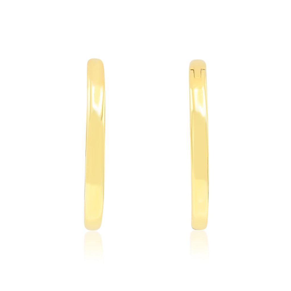 used Hinged Hoop Earrings - 18ct Yellow Gold