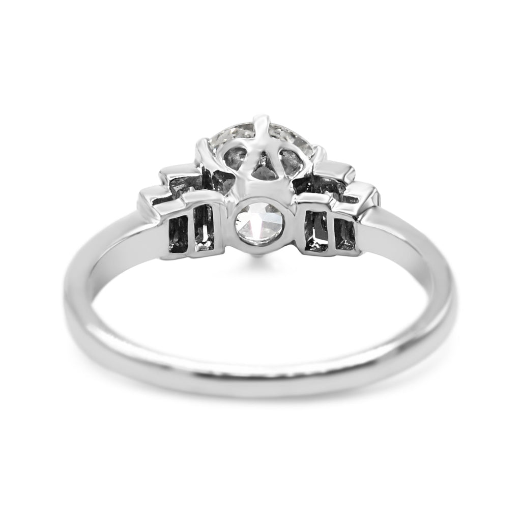 used HRD Certificated Brilliant Cut Solitaire Diamond Ring - Platinum