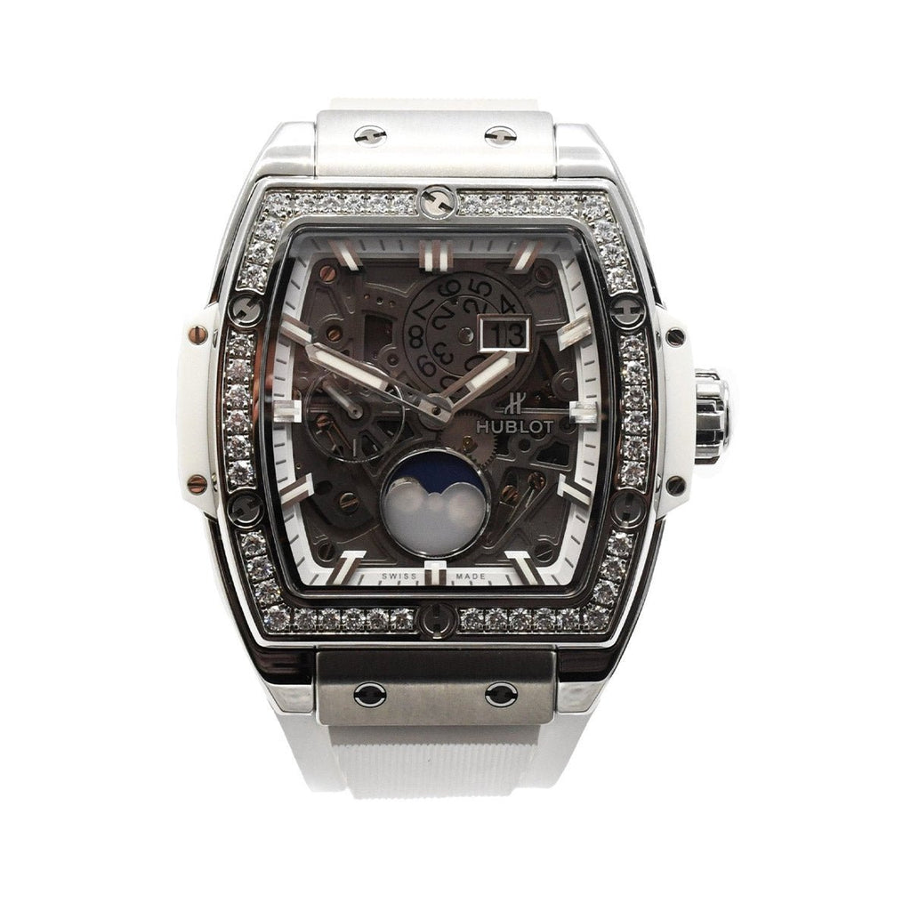 used Hublot Spirit of Big Bang Moonphase 42mm Diamond Set Titanium Watch