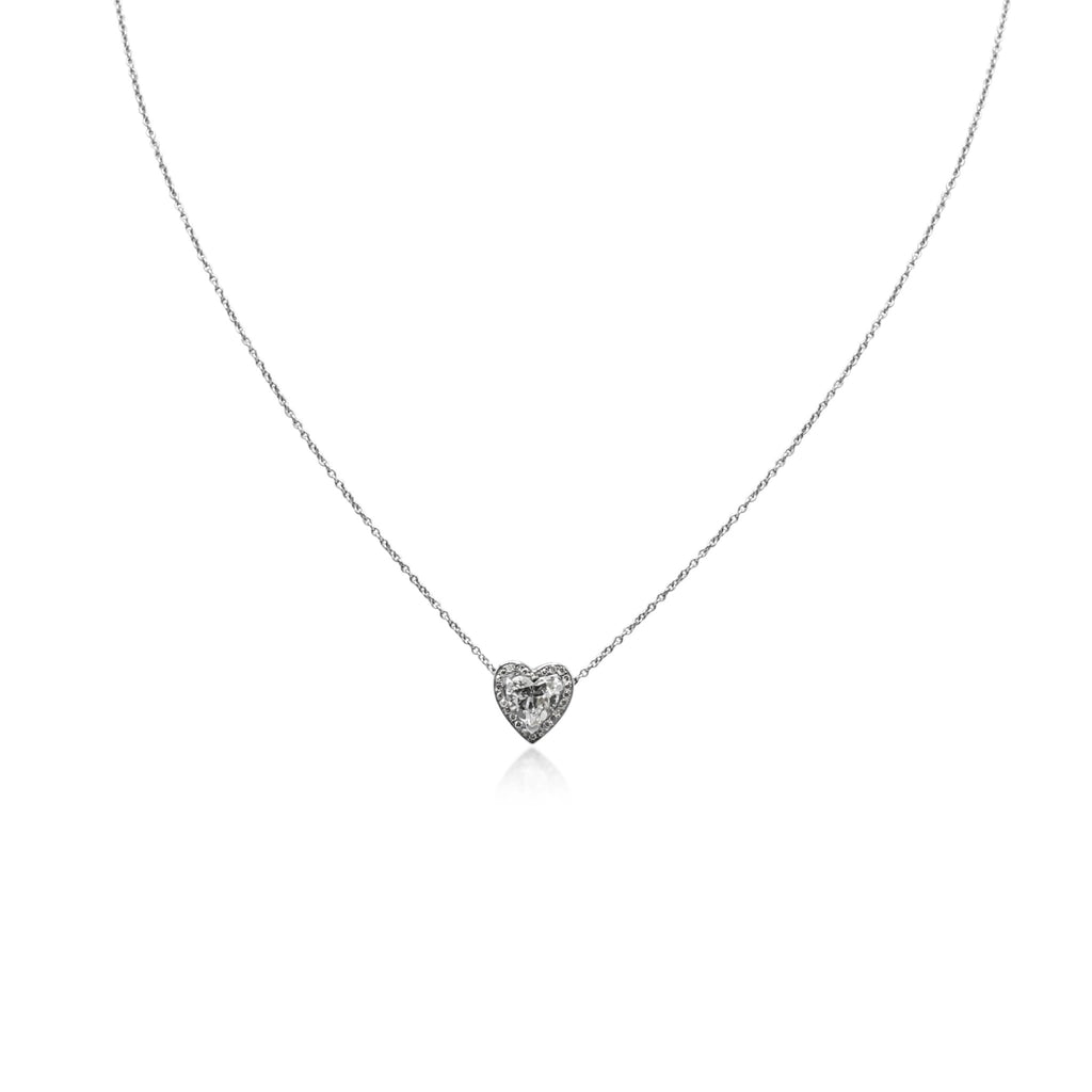 used Kishek Heart Brilliant Diamond Pendant Necklace