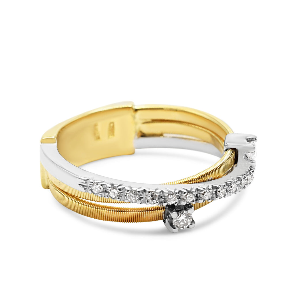 used Marco Bicego Goa Diamond Crossover Ring